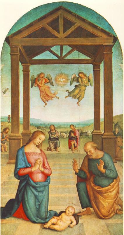 Pietro Perugino The Presepio Sweden oil painting art